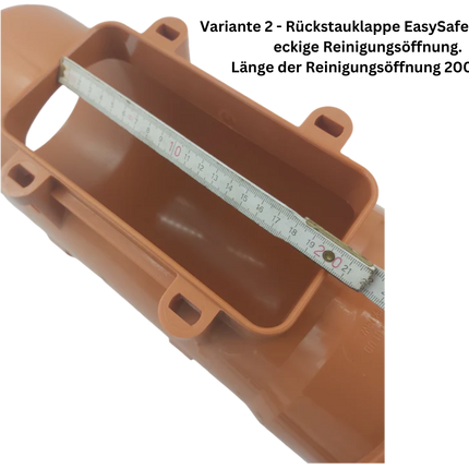 Rückstauklappe für Putzstück