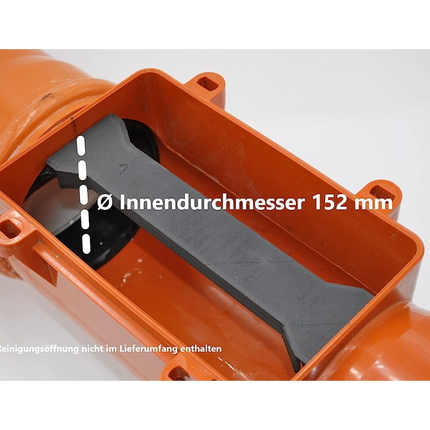 Einbaumaße der Rückstauklappe EasySafe160-E